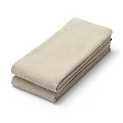 [MUJI無印良品]棉圈絨長型毛巾/2入組/米色