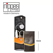 【Nippes Solingen 尼佩斯索林根】-德國製造 質感真皮美甲三件套組 ( 黑/棕色)