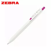 (3支1包)ZEBRA SARASA R 鋼珠筆 0.4白桿洋紅