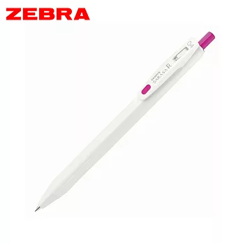 (3支1包)ZEBRA SARASA R 鋼珠筆  0.4白桿洋紅