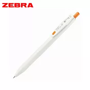 (3支1包)ZEBRA SARASA R 鋼珠筆 0.4白桿橘