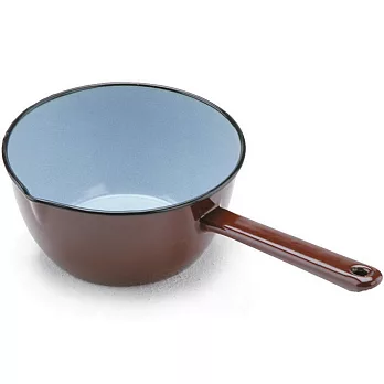 《IBILI》琺瑯牛奶鍋(棕14cm) | 醬汁鍋 煮醬鍋 牛奶鍋