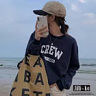 【Jilli~ko】美式字母圖案衛衣 43016　 FREE 藍色