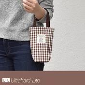 Ultrahard-Lite togo環保飲料袋(長版) - 可可格紋