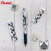 PENTEL 限量貓系列 極速自動鉛筆+芯+薄型橡皮擦 暹羅貓