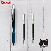 (1筆2芯)PENTEL 限量貓系列 極速鋼珠筆 雙色貓