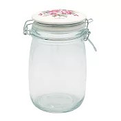 GREENGATE / Charline white 玻璃儲物罐1L