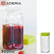 【ADERIA】日本進口玻璃醃漬瓶900ml(綠)