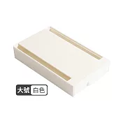 【Cap】桌子隱藏式小物抽屜式收納盒(大) 白色