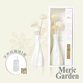 【Meric Garden】滿室幽香藤枝花精靈白瓷瓶擴香組30ml