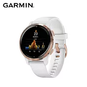 GARMIN VENU 2S AMOLED GPS 智慧腕錶  純白玫瑰金