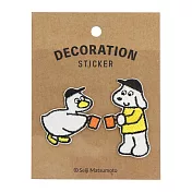 【Mark’s】× 松本Seiji DOG&DUCK系列刺繡貼紙 ‧ 乾杯