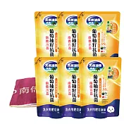 【箱購】南僑水晶葡萄柚籽抗菌1.6kg補充包*6 加贈運動吸水毛巾