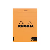 【Rhodia｜Classic】Le＂R＂N°12上掀式筆記本_8.5x12_象牙色空白_橘皮_90g_70張_ 橘色