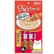 CIAO 啾嚕肉泥-鮪魚+帝王蟹14g*4入(SC-108)