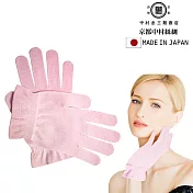 【中村忠三郎商店】日本製休憩時光美膚絲綢手套(粉紅色)