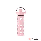 【Lifefactory】玻璃水瓶掀蓋475ml (AFCN-475-RSLP) _玫瑰粉