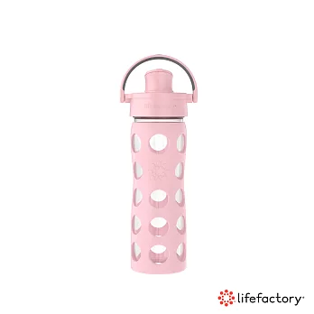 【Lifefactory】玻璃水瓶掀蓋475ml (AFCN-475-RSLP) _玫瑰粉