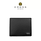 【CROSS】台灣總經銷 限量2折 頂級小牛皮8卡皮夾 黑色 全新專櫃展示品 (約翰系列) 全新專櫃展示品