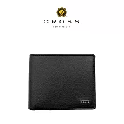 【CROSS】台灣總經銷 限量2折 頂級小牛皮8卡皮夾 黑色 全新專櫃展示品 (約翰系列) 全新專櫃展示品