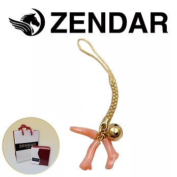 【ZENDAR】台灣總代理 限量1折 寶石級幸福天然深水珊瑚枝吊鍊全新專櫃展示品 (富貴的象徵)