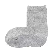 [MUJI無印良品]幼兒棉混腳跟特殊編織直角襪 19~23cm 銀灰