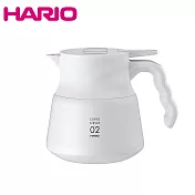 HARIO V60不鏽鋼保溫咖啡壺白PLUS 600ml