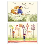 afu輕插畫明信片套組-擁有的幸福(二入)