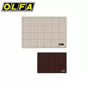 OLFA 134B 雙色雙面切割墊 (咖啡色+灰褐)