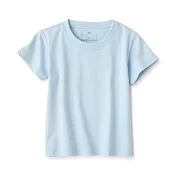 【MUJI 無印良品】幼兒有機棉天竺短袖T恤 80 淺藍