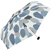 【Wpc.】日本晴雨抗UV 浪漫繪彩迷你折傘(附傘套) ‧ 藍