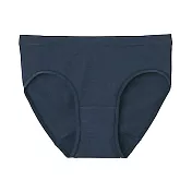 [MUJI無印良品]女有機棉混彈性天竺日常型生理內褲 L 深藍L
