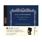【APICA】Premium C.D Notebook 紳士筆記本CD尺寸 ‧ 橫線/藍