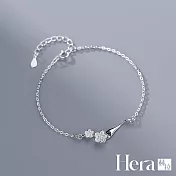 【Hera 赫拉】新款清新可愛櫻花中國風手鍊 H111032304 銀色