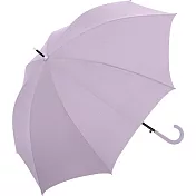 【NAKATANI】耐強風素面質感勾把直傘 ‧ 浪漫紫