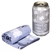 【Liv Heart】日本抗UV罐裝涼感巾(M) ‧ 企鵝&北極熊