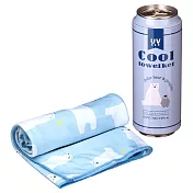 【Liv Heart】日本抗UV罐裝涼感巾(L) ‧ 企鵝北極熊