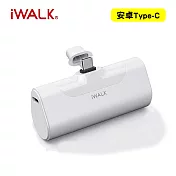 iwalk 四代 4500mAh口袋行動電源Type-C頭 白色