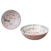 【日本SHINACASA】北歐松鼠花卉雙面圖案陶瓷餐碗200ml
