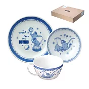 SANGO 小飛象 陶瓷餐具禮盒組(餐盤+餐碗+湯杯)