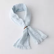【日本ORIM今治毛巾】涼感純棉輕薄圍巾(附保冷劑) ‧ 嬰兒藍