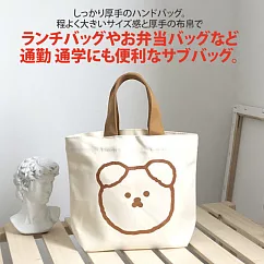 【Sayaka紗彌佳】日系甜美可愛小熊造型萬用百搭手提袋 ─黃色