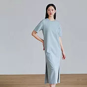 旅途原品 多色極簡連衣裙 M/L/XL  M 藍色