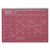 【Mark’s】2023 月曆型記事手帳B6變型 ‧ 紅色