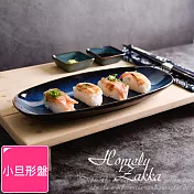 【Homely Zakka】日式創意星空窯變釉陶瓷餐盤碗餐具_小旦形盤