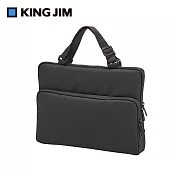 【KING JIM】NEW BASIC 輕型防潑水筆電收納包  黑色