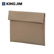 【KING JIM】NEW BASIC 輕型防潑水筆電內袋  卡其色