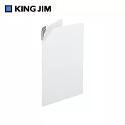 【KING JIM】NANAMEKURI 三角扣L型文件夾  白色