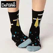 蒂巴蕾 socks..守護collection-森林 神秘黑色