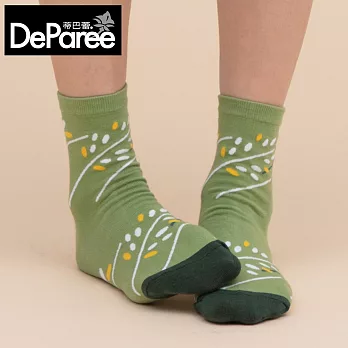 蒂巴蕾 socks..守護collection-臺灣原生植物/農食 萊姆綠色